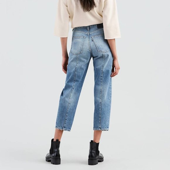 Levis Made Crafted Jane Doe Crop Blue Crest Jeans - Picture 2 of 8